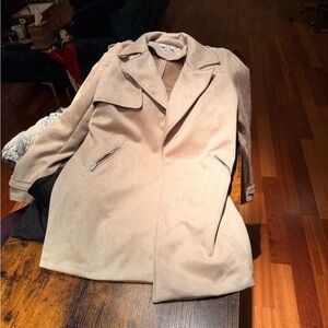 Magaschoni Beige Suede Coat